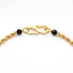 Traditional Micro Gold Plated Vati Mangalsutra with Black Bead Chain - 1177
